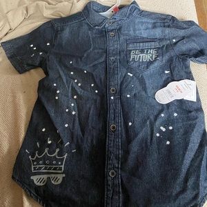 Denim button up